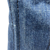 Prada Blue Denim Canapa Logo Tote Bag