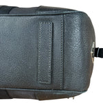 Prada Vintage Black Canvas Leather Trim Bowler Shoulder Bag
