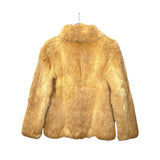 Style Com Vintage Light Brown Fur Coat