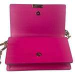 Versace Pink Leather Greca Goddess Flap Wallet-On-Chain