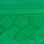 Bottega Veneta Green Intrecciato Card Holder