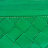 Bottega Veneta Green Intrecciato Card Holder