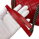 Chanel Striking Red Quilted Rocks Small Flap Bag 2014