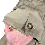 Prada Khaki Button Down Jacket Leather Lining