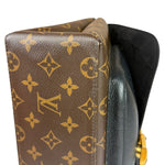 Louis Vuitton Black Leather/ Monogram Marignan 2Way Bag