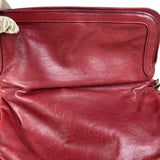 Chanel Red Quilted Leather Chain Shoulder Bag 2007