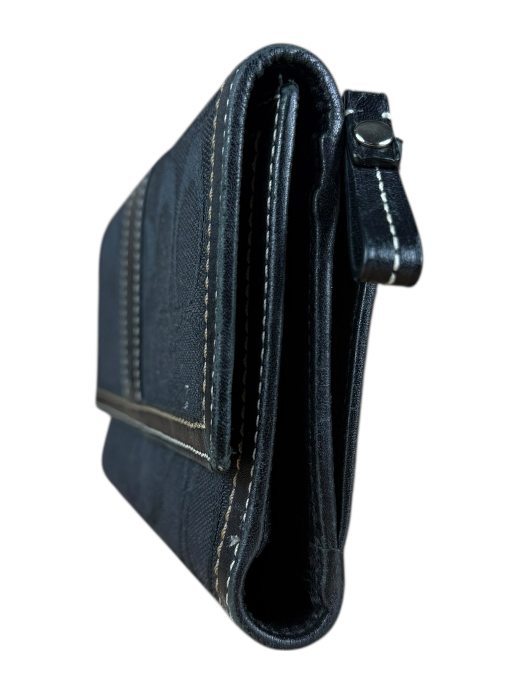 Coach Vintage Signature C Long Wallet Black