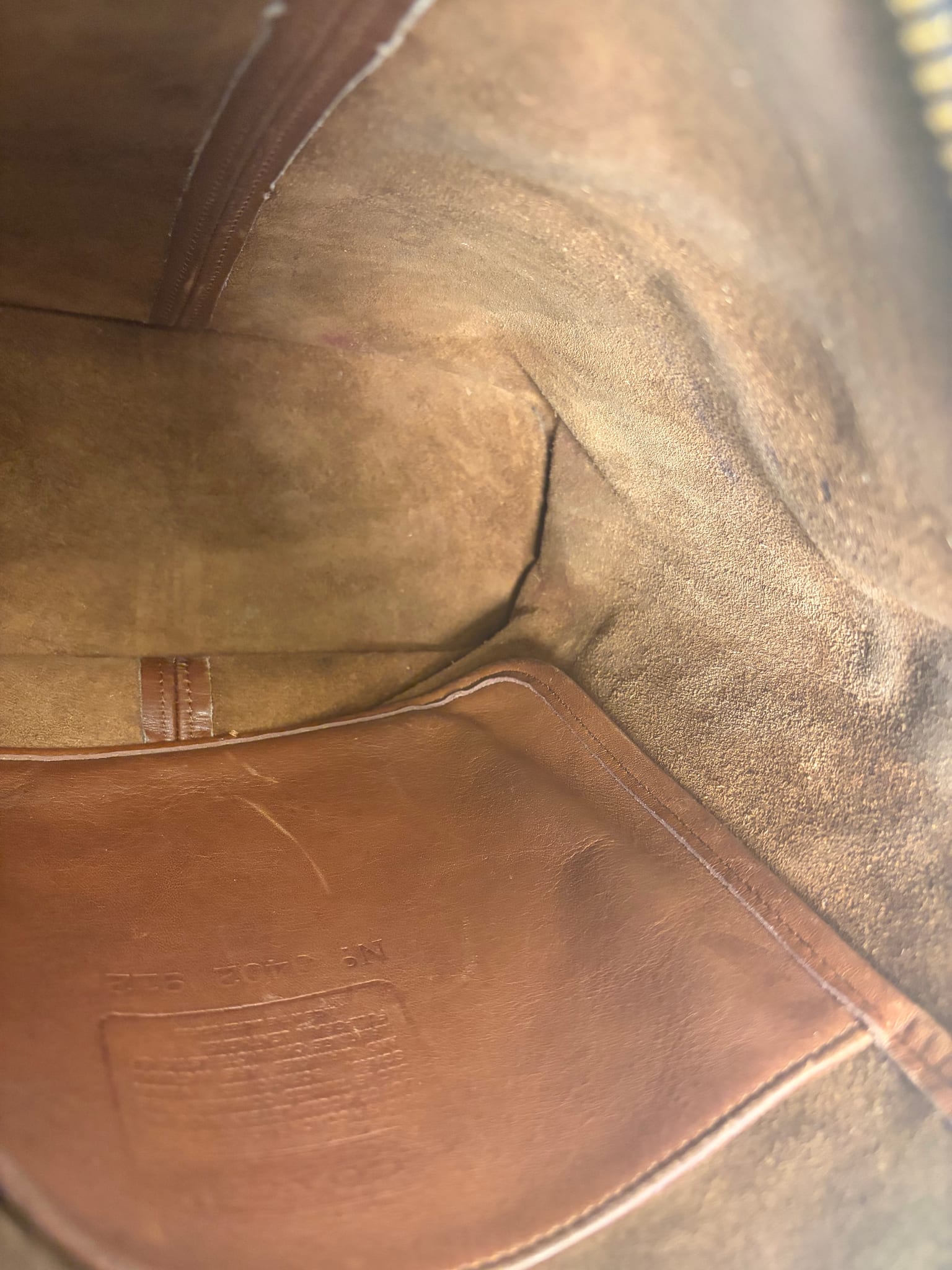 Coach Vintage Brown Leather Legacy Zip Crossbody Bag