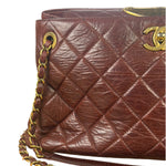 Chanel Burgundy Quilted Leather Portopello Bowler Bag 2014