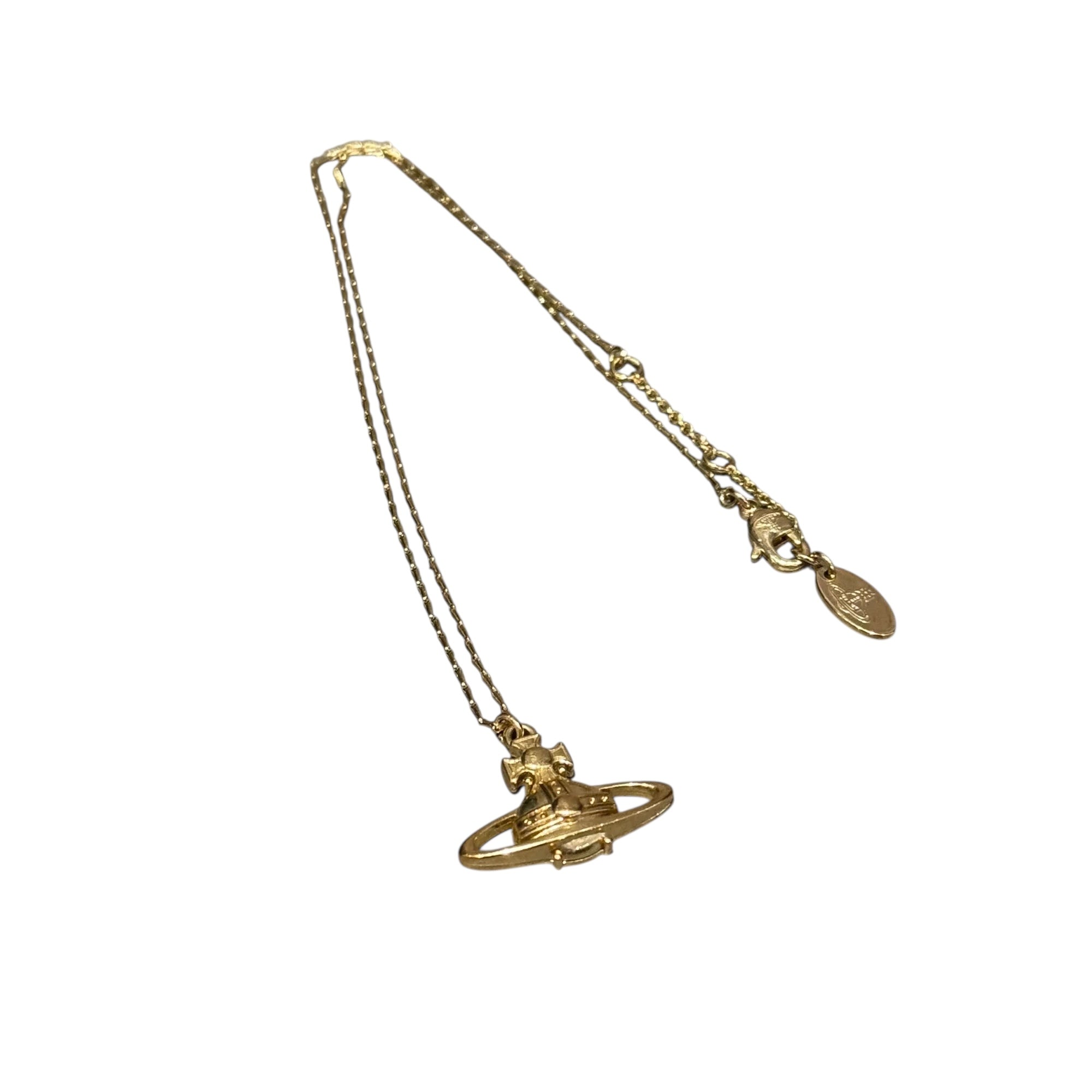 Vivienne Westwood Gold Bas Relief Pendant Necklace