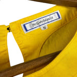 Yves Saint Laurent Padded Short Sleeve Yellow Top