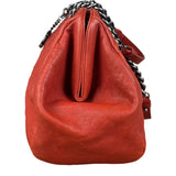 Chanel Red Caviar Quilted Medium Frame Shoulder Bag 2011