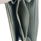 Celine Grey Leather Long Zip Around Wallet