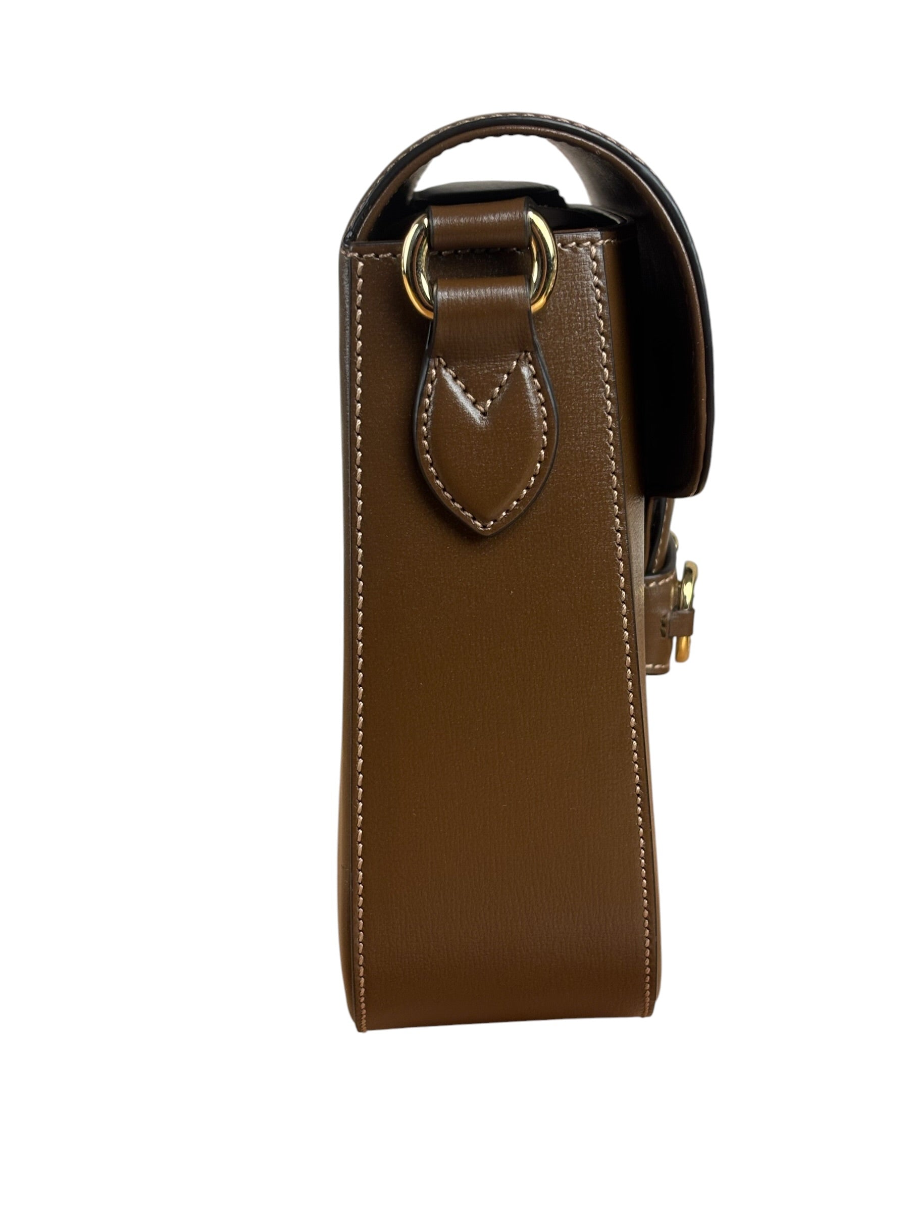 Gucci Tan Brown 1955 Horsebit Shoulder Bag
