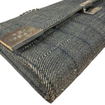 Chanel Denim Chocolate Bar Chain Flap Bag 2002