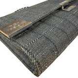 Chanel Denim Chocolate Bar Chain Flap Bag 2002