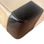 Gucci Cream/Beige Patent Leather Square Hand Bag