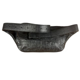 Saint Laurent Crocodile Embossed Marsupio Belt Bag