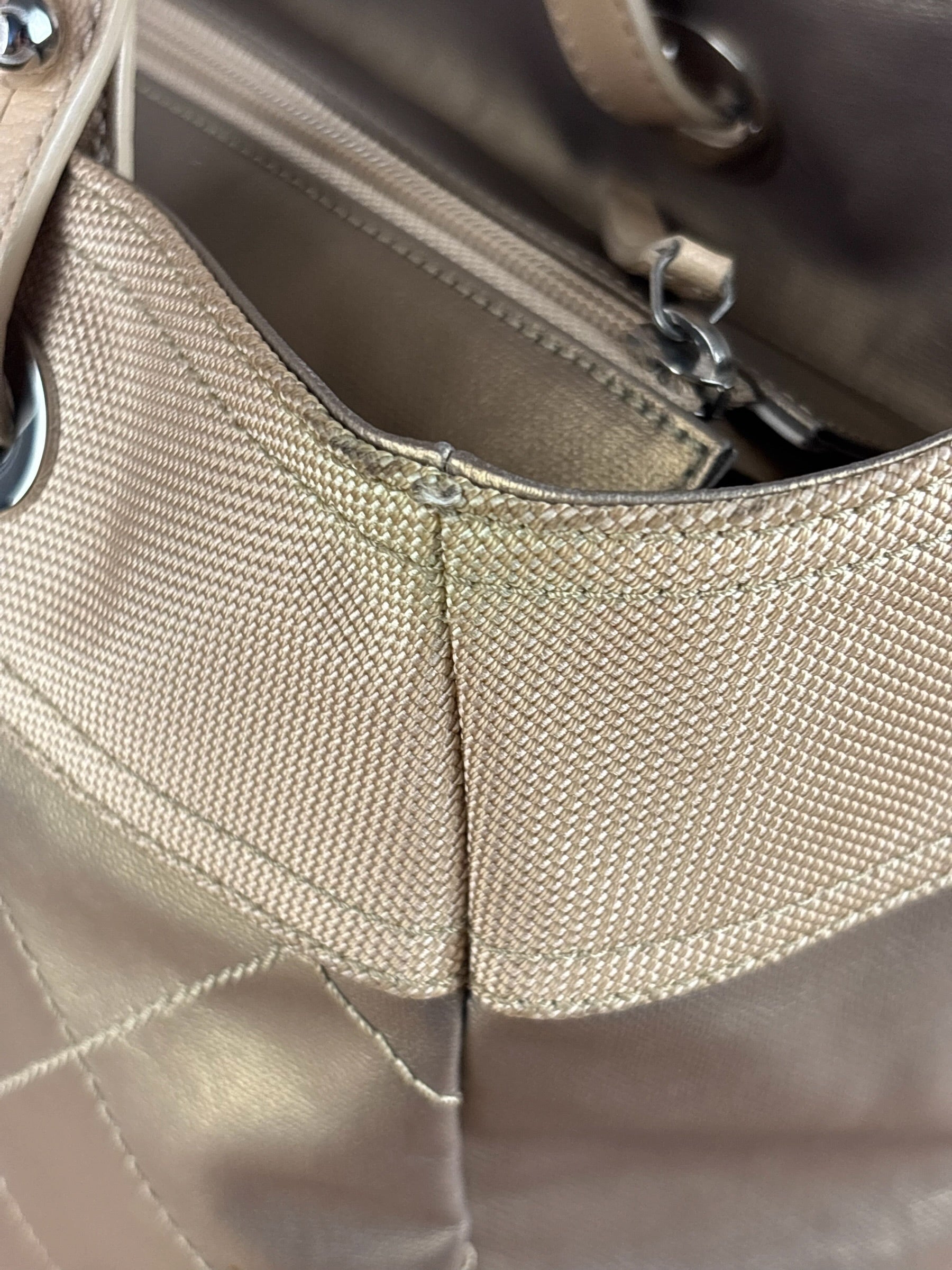 Chanel Metallic Gold Leather Paris-Biarritz Large Tote Bag 2007