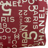 Chanel Vintage Red Canvas Rue Cambon Chain Tote 2002