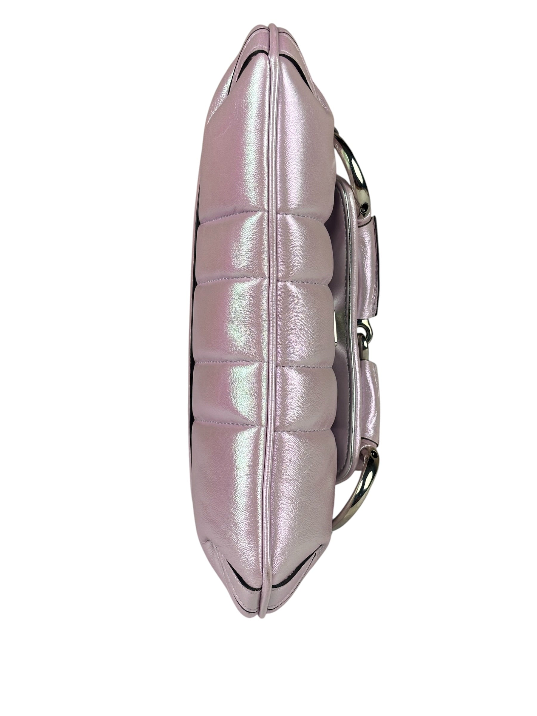 Gucci Escape Pink Leather Horsebit Shoulder Bag