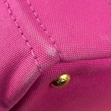 Prada Pink Canvas Canapa Hand Bag