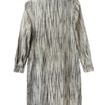 Bottega Veneta Black/White Stripped Button-Down Dress