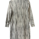 Bottega Veneta Black/White Stripped Button-Down Dress