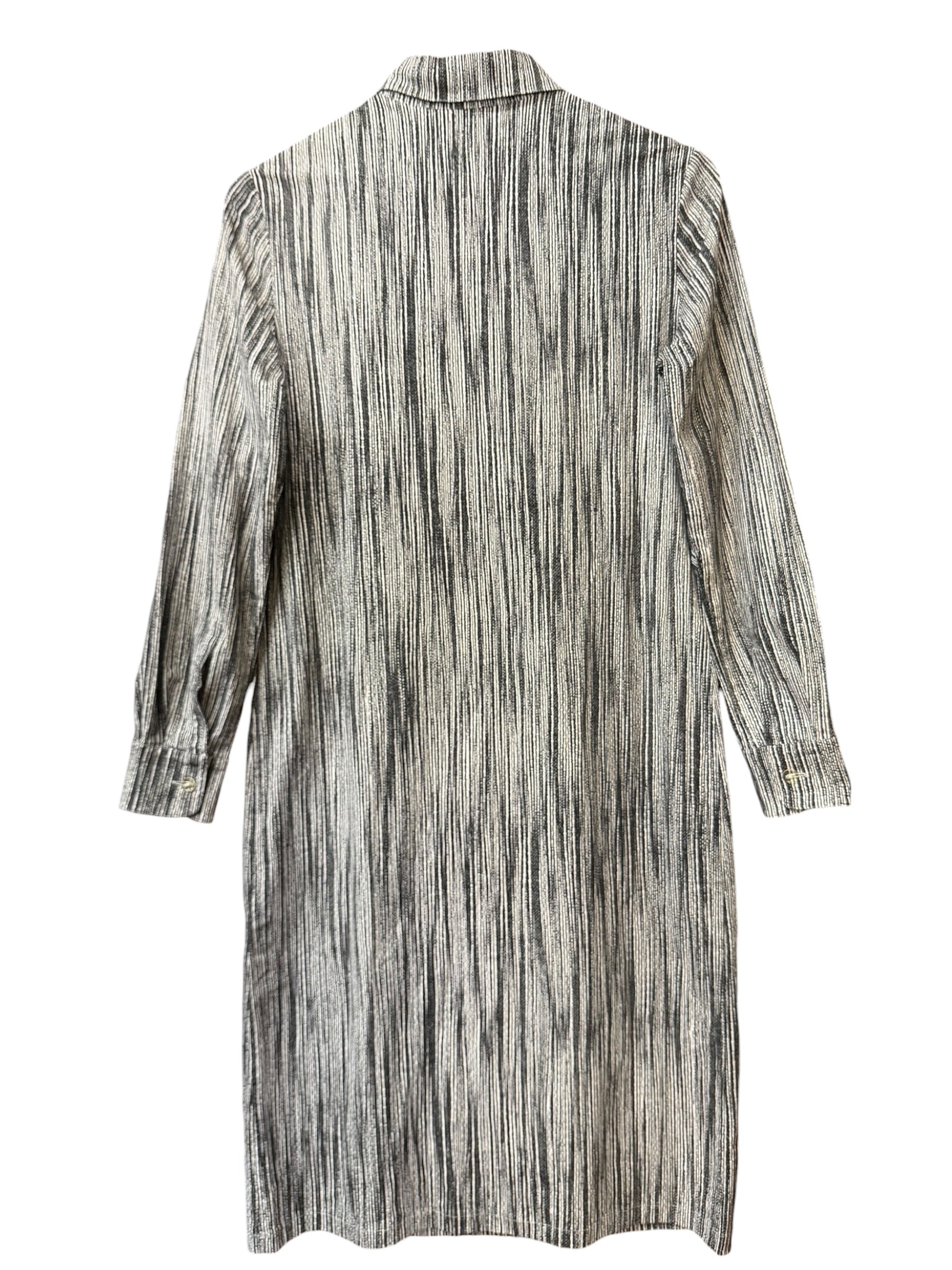 Bottega Veneta Black/White Stripped Button-Down Dress