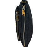Prada Black Tessuto Nylon Leather Trim Crossbody Shoulder Bag