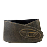 Diesel Brown/Black Leather B-Berny Belt Skirt