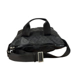 Bottega Veneta Black Rubber Intrecciato Messenger Bag