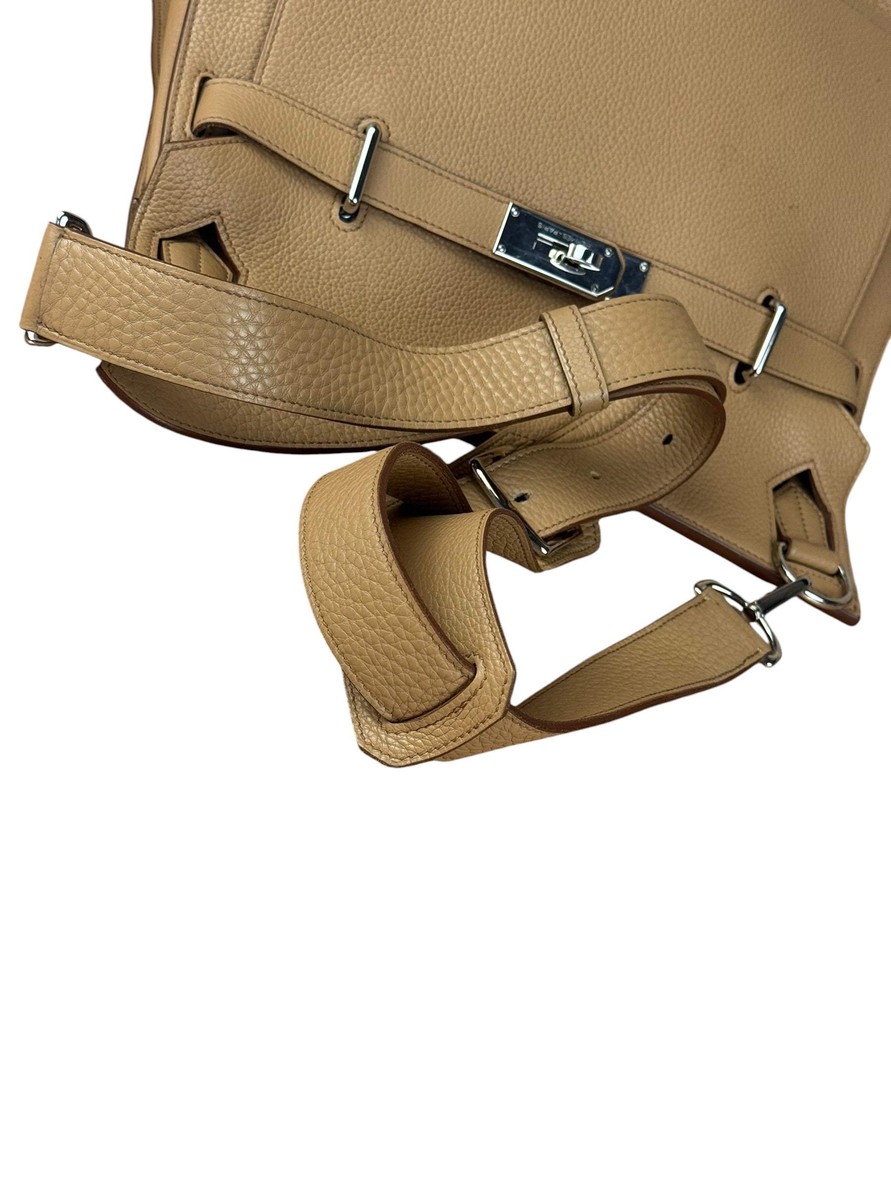 Hermes Jypsiere Tan Clemence Leather Shoulder Bag 2008