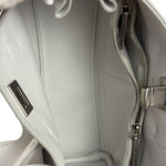 Balenciaga White Leather Bel Air Carry All Handbag