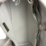 Balenciaga White Leather Bel Air Carry All Handbag
