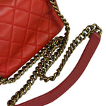 Chanel Red Quilted Caviar Leather Timeless Shoulder Bag 2012