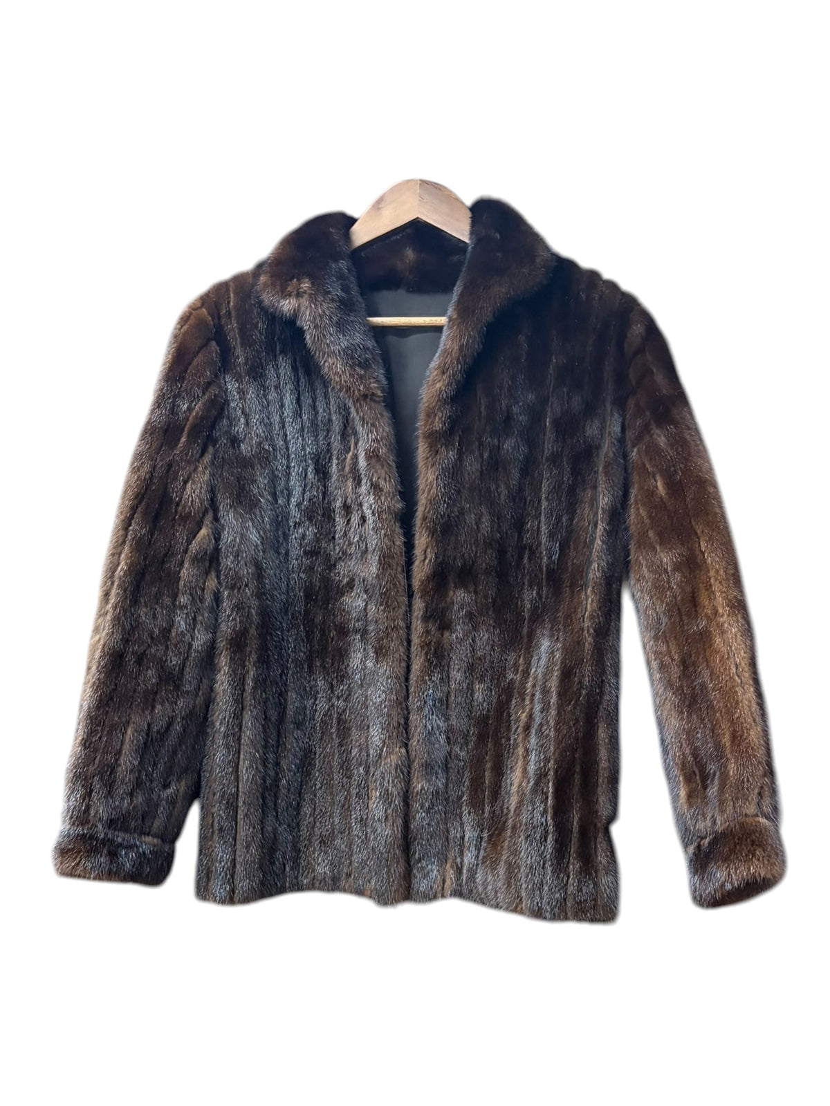 Vintage Dark Brown Mink Fur Coat