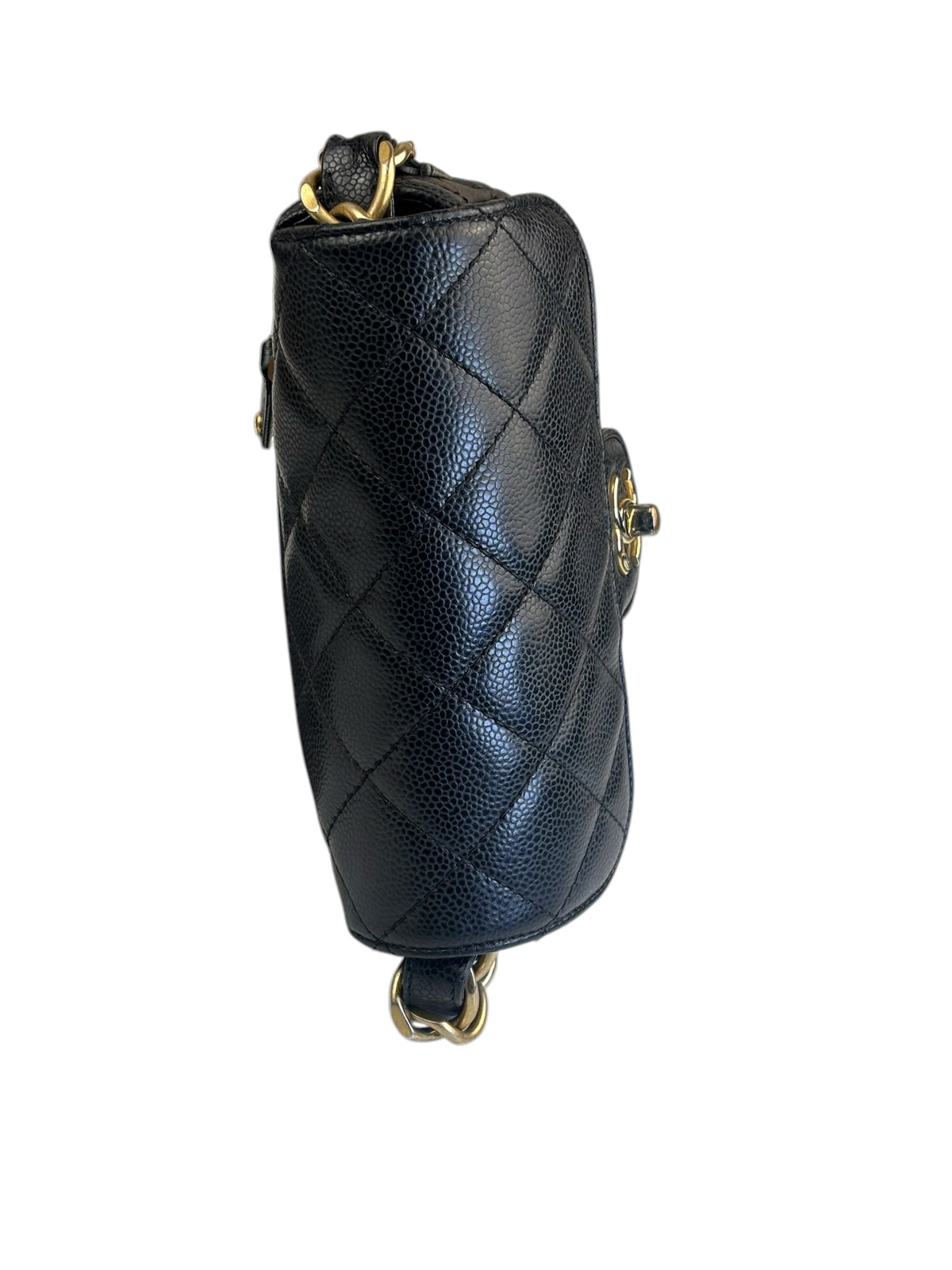 Chanel Black Caviar Quilted Leather Small Flap Bag 2021
