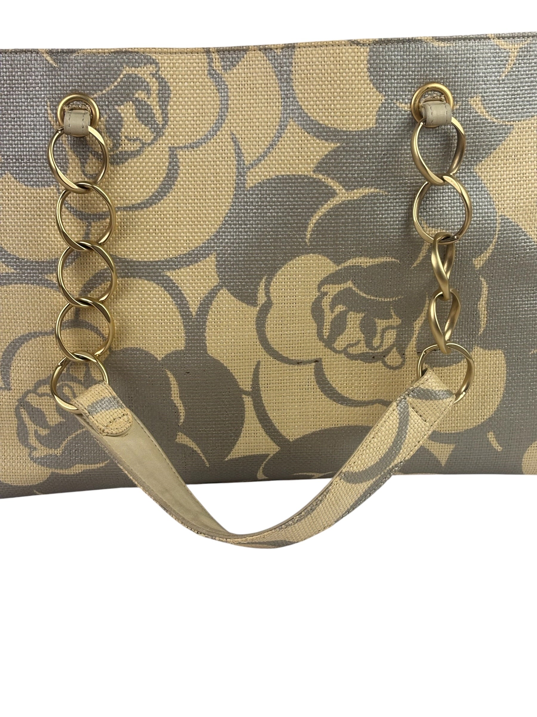 Chanel Camellia Raffia Tote 2004