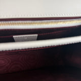Gucci Ivory Leather Zumi Two-Tone GG Crossbody Bag