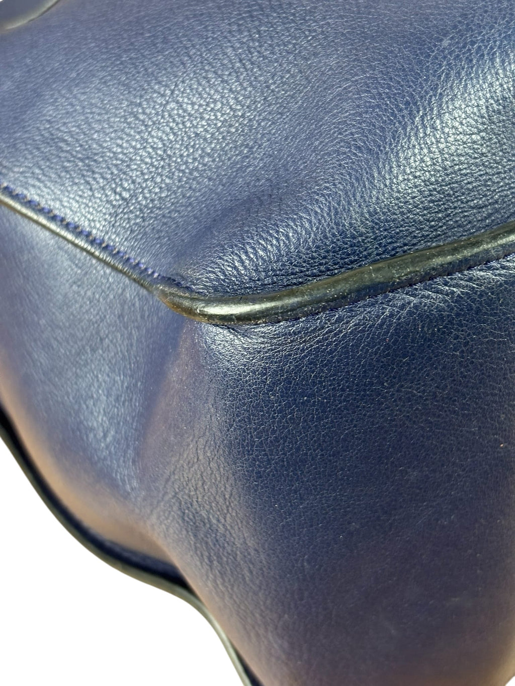 Loewe Navy Leather Hammock Shoulder Bag