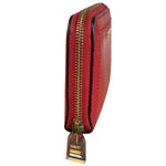 Burberry Vintage Red Leather Zip Long Wallet