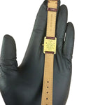 Cartier Must De Tank Champagne Dial Burgundy Lizard Strap