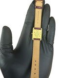 Cartier Must De Tank Champagne Dial Burgundy Lizard Strap