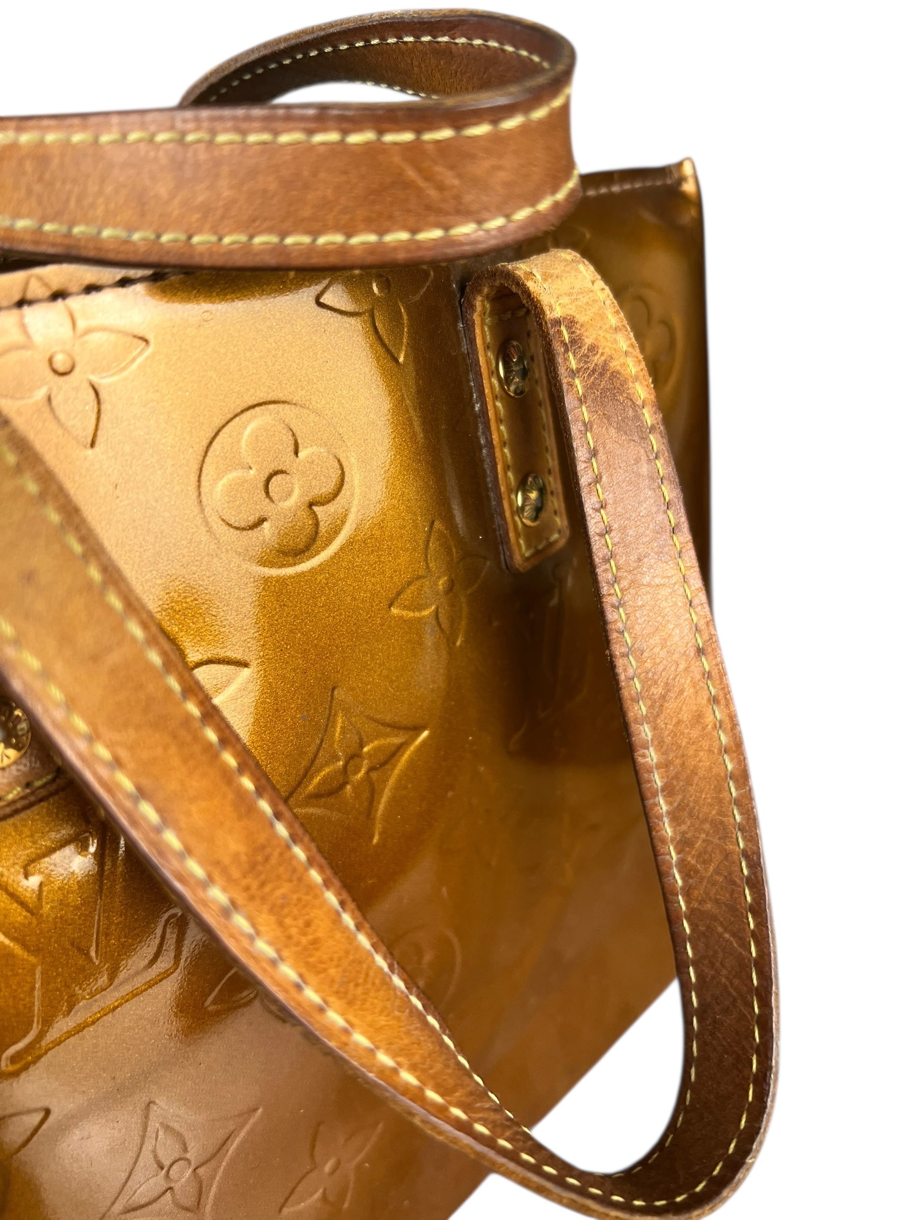 Louis Vuitton Monogram Vernis Bronze Reade PM