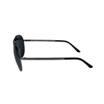 Versace Pilot 2164 Black-Silver Tone Sunglasses