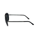 Versace Pilot 2164 Black-Silver Tone Sunglasses