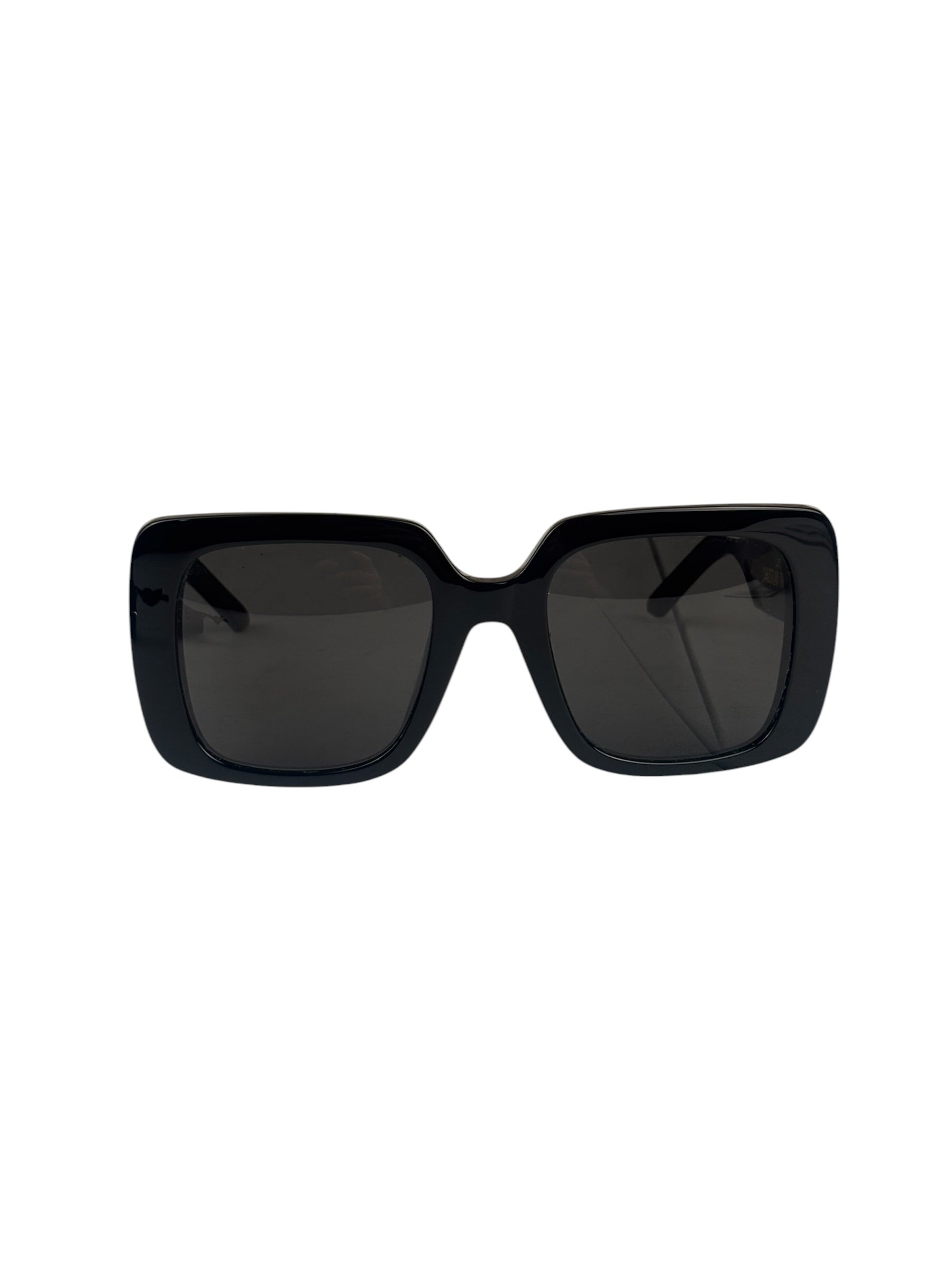 Christian Dior Black Oversized Square Wildior S3U Sunglasses