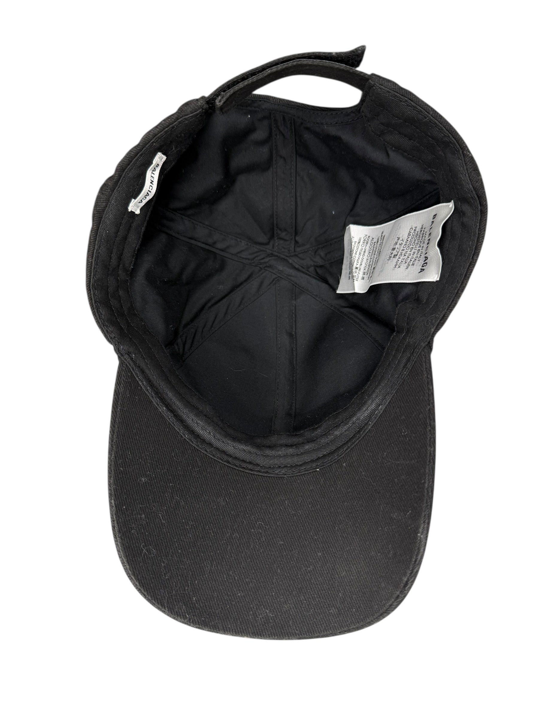 Balenciaga Black Neon Pink Logo Cap