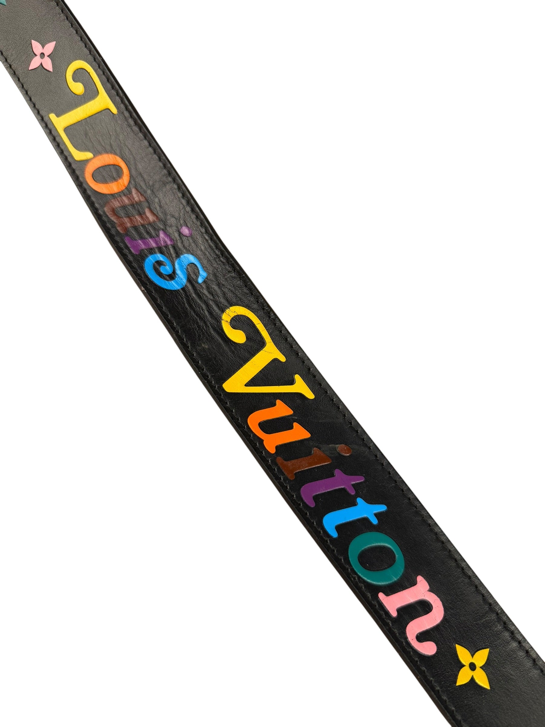 Louis Vuitton Black New Wave Belt